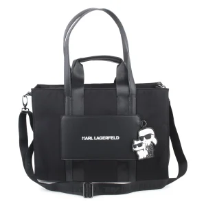 BORSA CON FASCIATOIO NERA KARL LAGERFELD