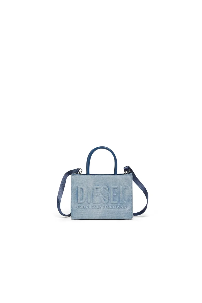 BORSA IN DENIM CON LOGO DIESEL - immagine 2