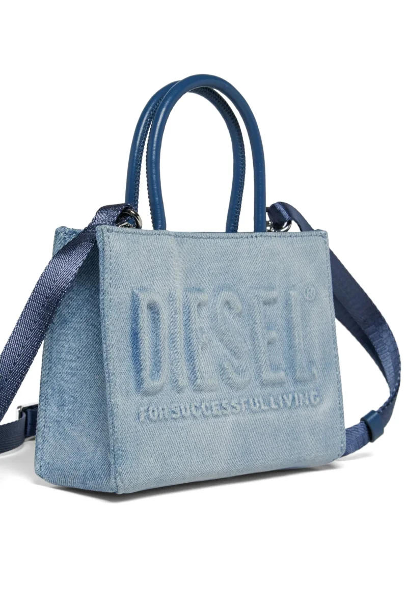 BORSA IN DENIM CON LOGO DIESEL - immagine 4