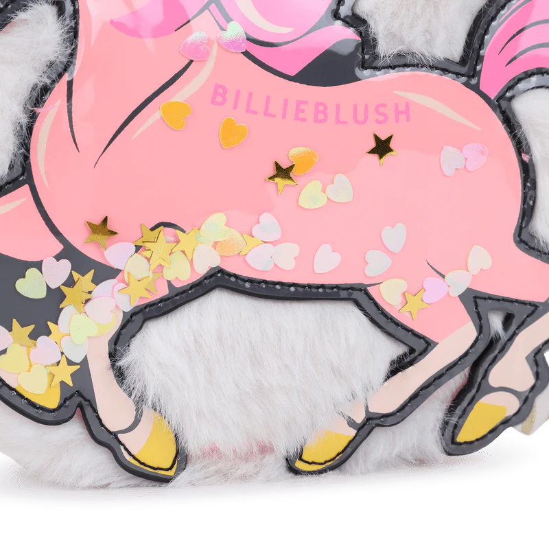 BORSA IN ECOPELLICCI CON FANTASIA DEL CAVALLO ROSA BILLIEBLUSH - immagine 4