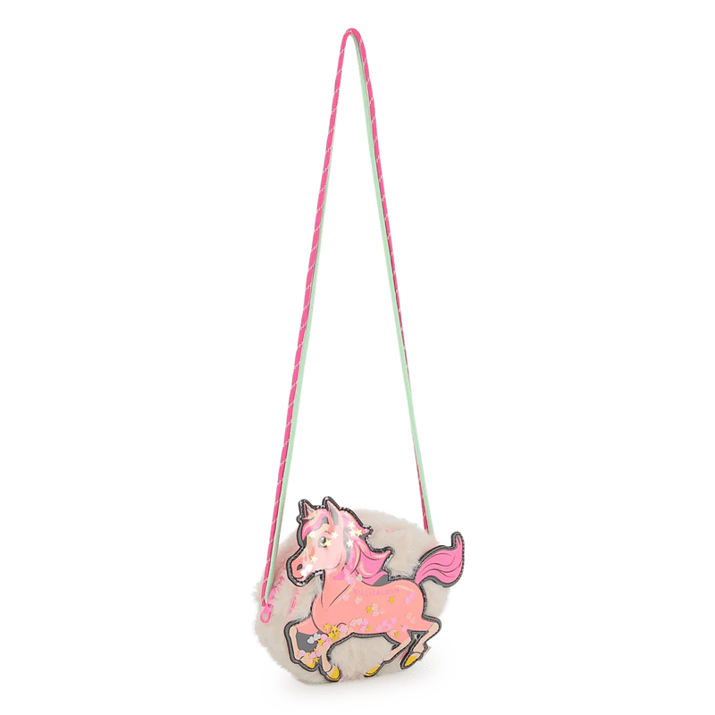 BORSA IN ECOPELLICCI CON FANTASIA DEL CAVALLO ROSA BILLIEBLUSH - immagine 7
