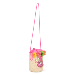 BORSA IN PAGLIA A CILINDRO CON PALME BILLIEBLUSH