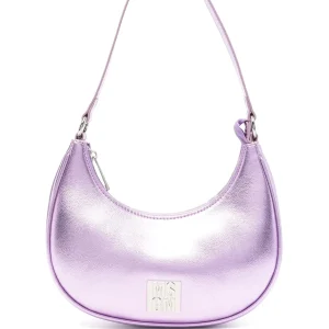 BORSA LILLA METALLIZZATA MSGM