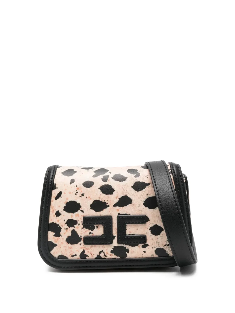 BORSA MACULATA BEIGE-NERO ELISABETTA FRANCHI - immagine 2