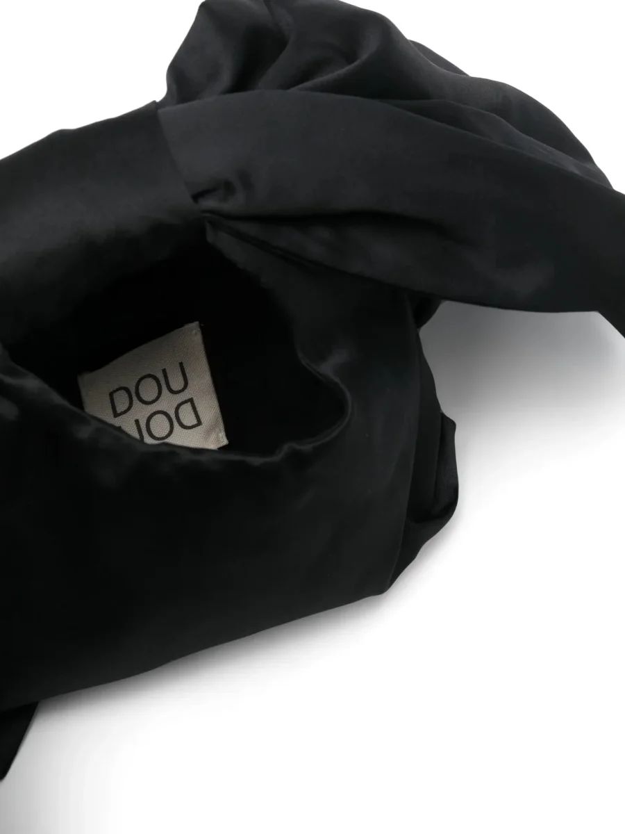 BORSA NERA CON FIOCCO DOUUOD - immagine 4