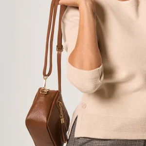 Borsa a Tracolla in Pelle Martellata