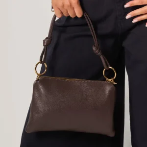 Borsa a Mano in Pelle Martellata