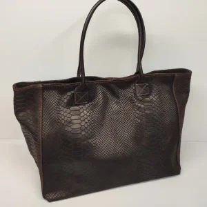 Shopper donna effetto pitone