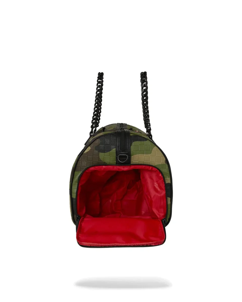 BORSONE WOODLAND CAMO CHECK CHAIN DUFFLE SPRAYGROUND - immagine 8