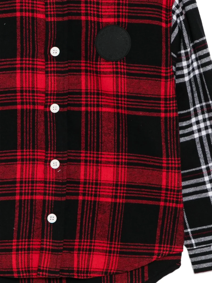CAMICIA A QUADRI ROSSO STELLA MCCARTNEY - immagine 4