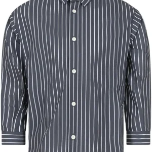 CAMICIA A RIGHE GRIGIA DOUUOD