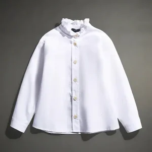 CAMICIA BIANCA CON ROUCHES