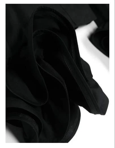 CAMICIA CON MANICHE A VOLANT NERO ELISABETTA FRANCHI - immagine 4