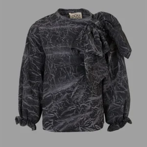 CAMICIA GRIGIA CON FIOCCO DOUUOD