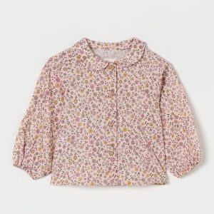 CAMICIA PER NEONATA ROSA FLOREALE TEDDY&MINOU