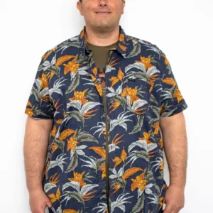 Camicia con struttura stampata