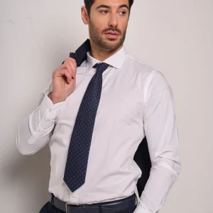 Camicia uomo classica bianca vestibilità slim