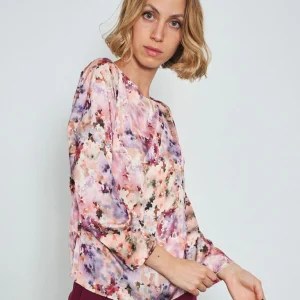 Camicia in fantasia raso