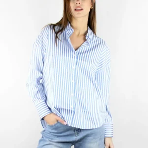 Camicia over rigata
