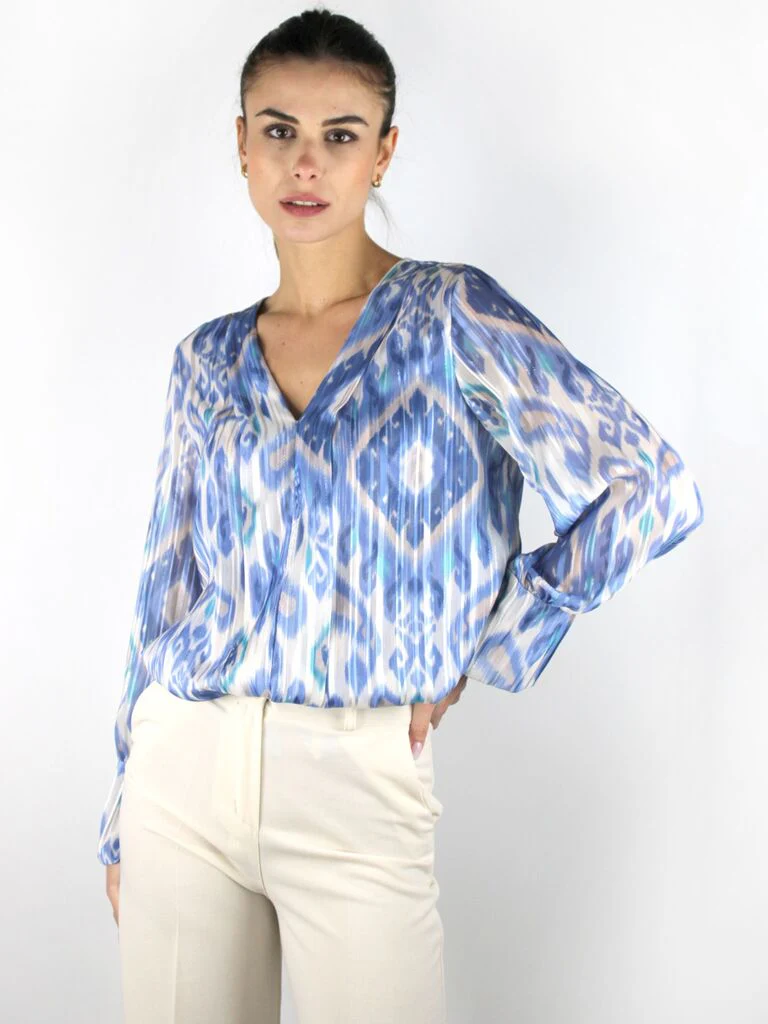 Camicia con scollo a punta - immagine 3