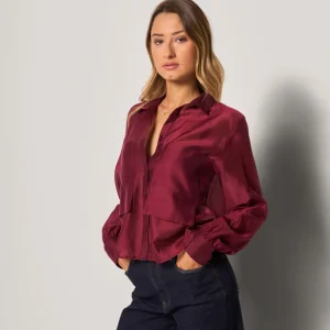 Camicia da donna cropped basic