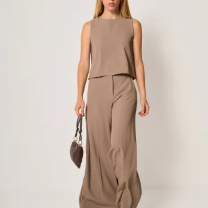 Top elegante smanicato