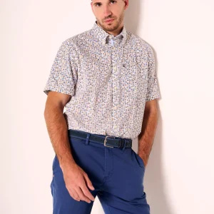 Camiciotto mezza manica a fantasia