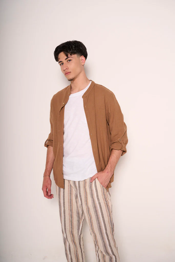 Camicia giovanile in mussola di cotone - immagine 3