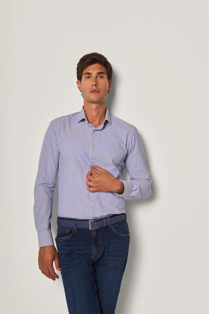 Camicia Uomo Slim Fit a Righe - immagine 3
