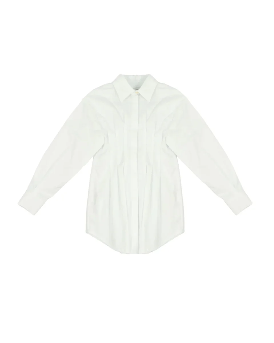 CAMICIONE BIANCO CON LOGO SUL RETRO PINKO - immagine 2