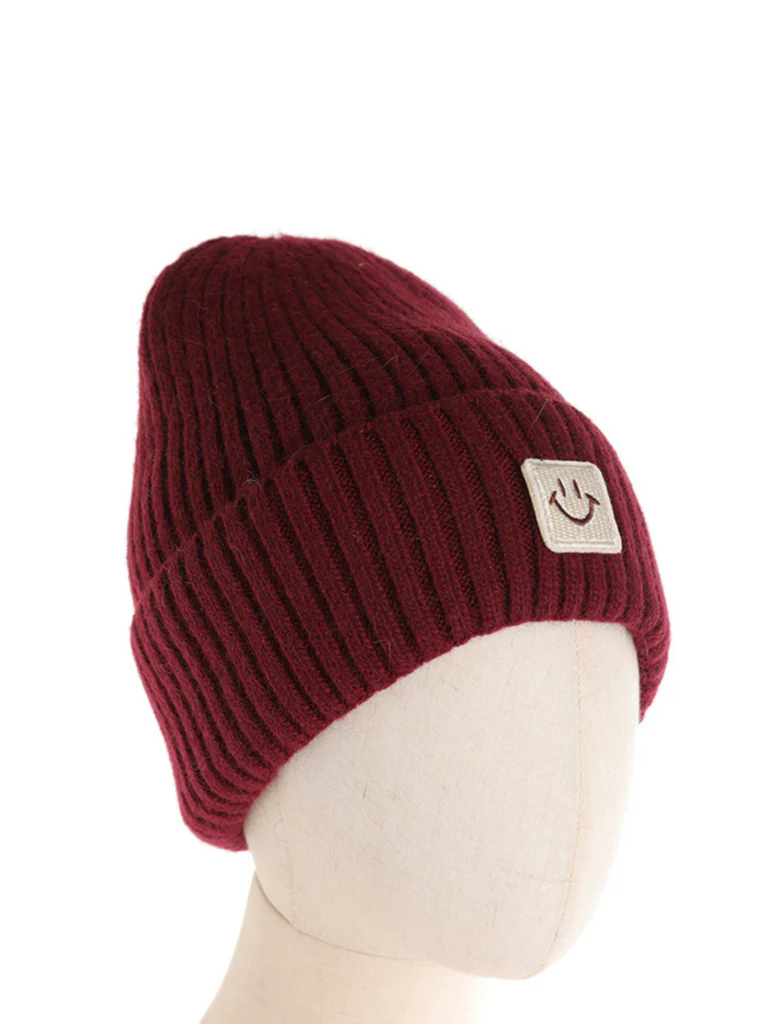 Cappello in maglia a coste con patch - immagine 3