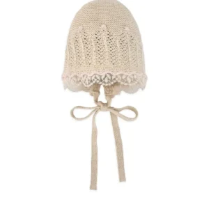 CAPPELLINO CON RICAMO BEIGE/ROSA PAZ RODRIGUEZ