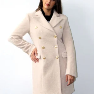 Cappotto doppiopetto lurex