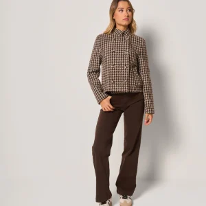 Cappotto corto pied de poule