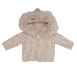 CAPPOTTO IN LANA BEIGE CON PELLICCIA PAZ RODRIGUEZ