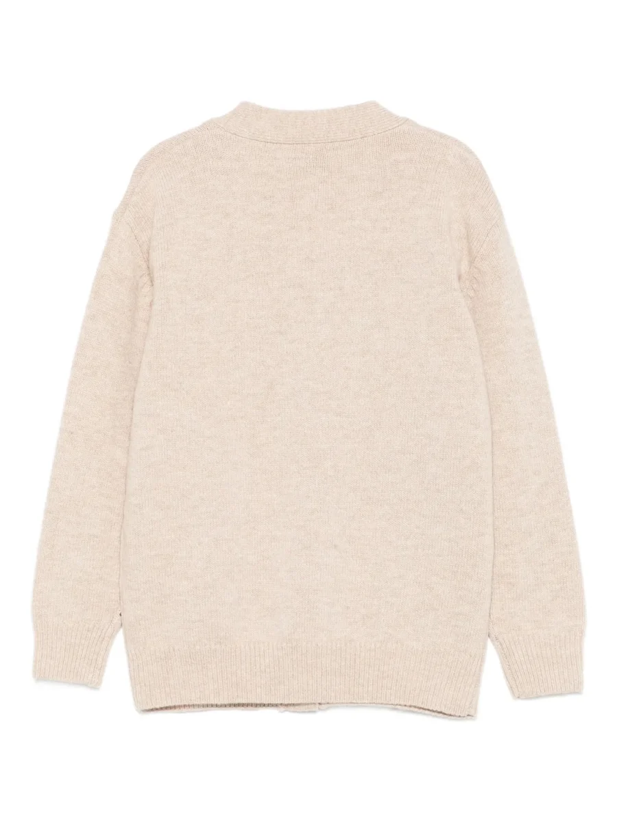 CARDIGAN BEIGE CHIARO CON SNOOPY MC2 SAINT BARTH - immagine 3