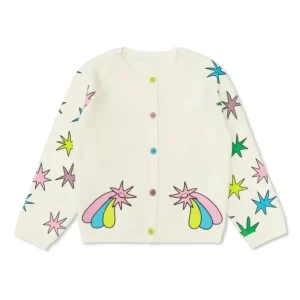 CARDIGAN BIANCO CON STAMPA STELLA MCCARTNEY