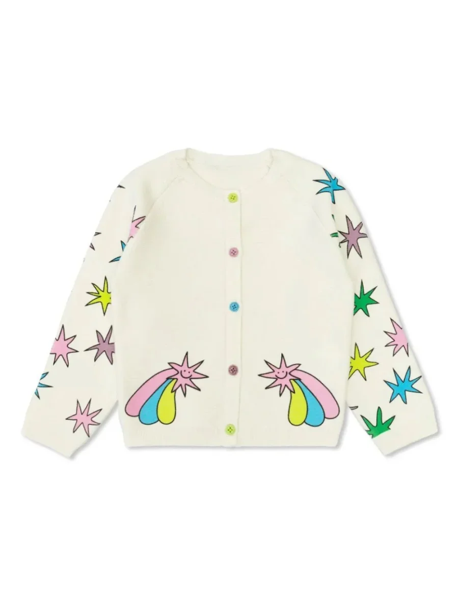 CARDIGAN BIANCO CON STAMPA STELLA MCCARTNEY