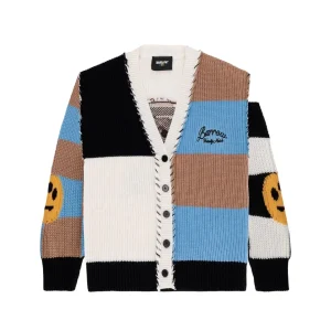 CARDIGAN CON BOTTONI TRICOLORE A QUADRI BARROW