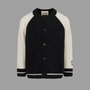 CARDIGAN GRIGIO/BIANCO DOUUOD