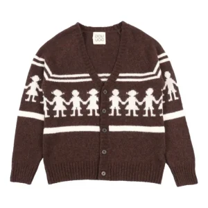 CARDIGAN MARRONE DOUUOD
