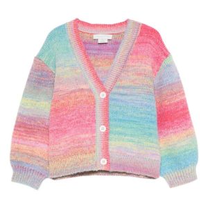 CARDIGAN MULTICOLOR CON SCRITTA LOVE STELLA MCCARTNEY
