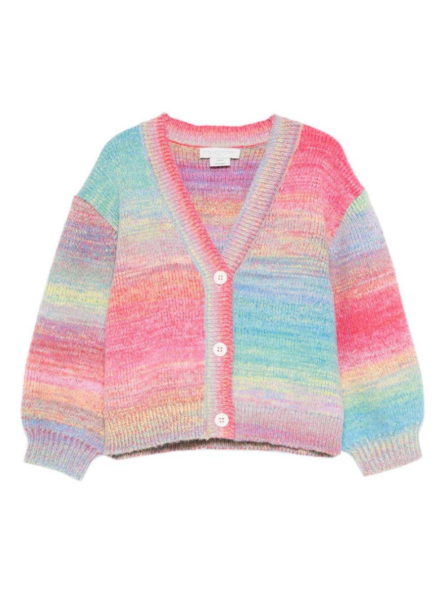 CARDIGAN MULTICOLOR CON SCRITTA LOVE STELLA MCCARTNEY