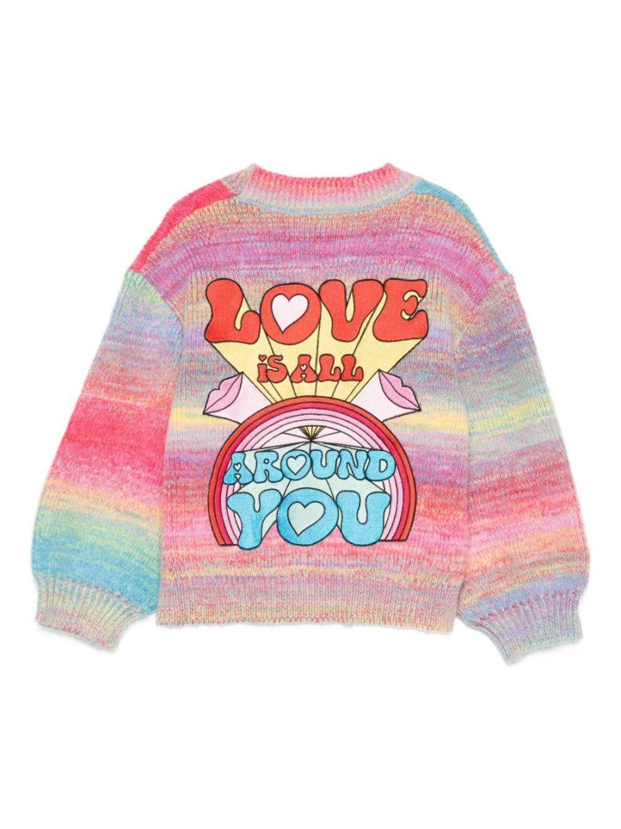 CARDIGAN MULTICOLOR CON SCRITTA LOVE STELLA MCCARTNEY - immagine 3