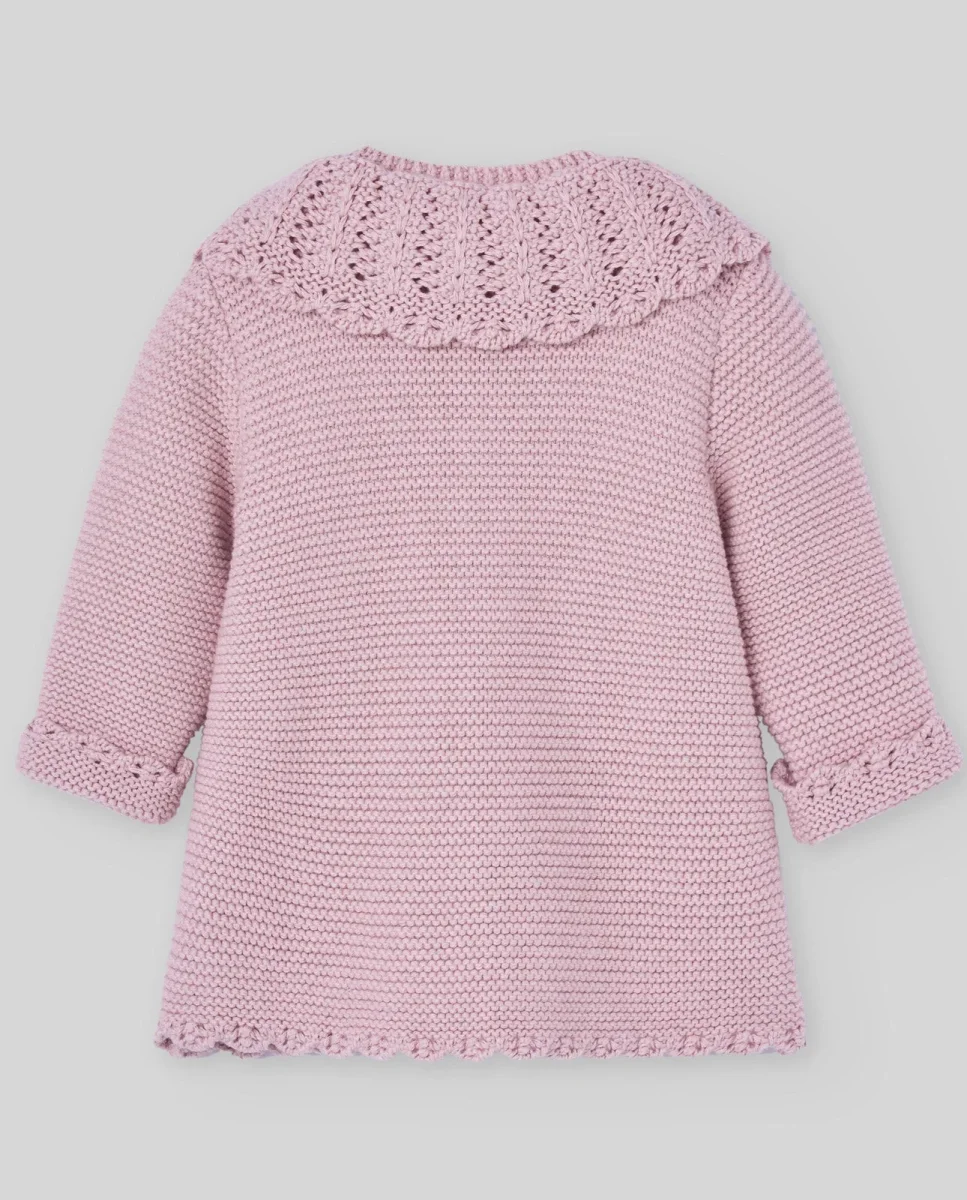 CARDIGAN ROSA IN LANA PAZ RODRIGUEZ - immagine 3