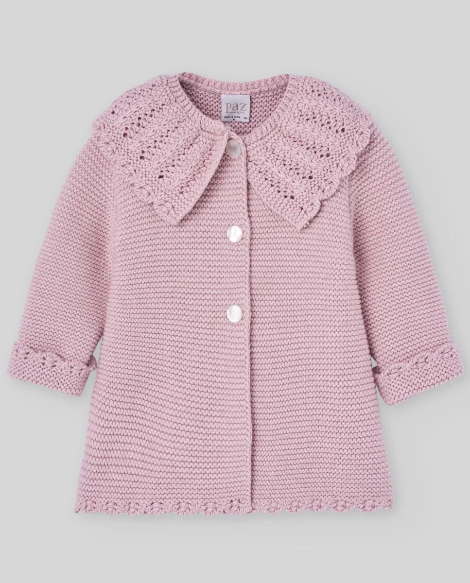 CARDIGAN ROSA IN LANA PAZ RODRIGUEZ