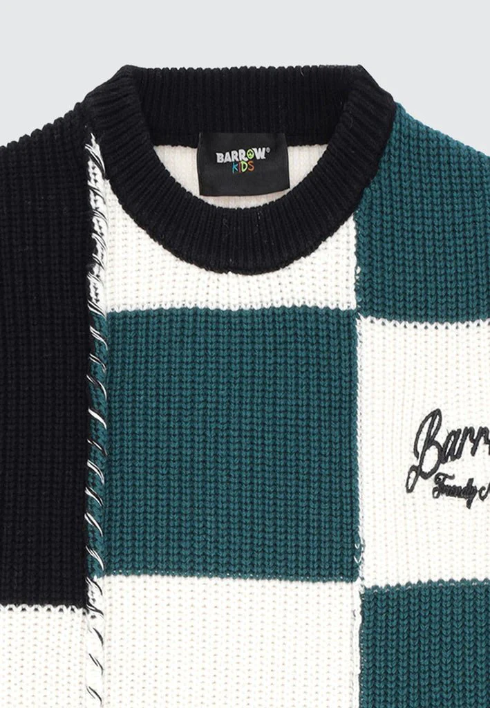 CARDIGAN TRICOLORE A SCACCHI BARROW - immagine 4