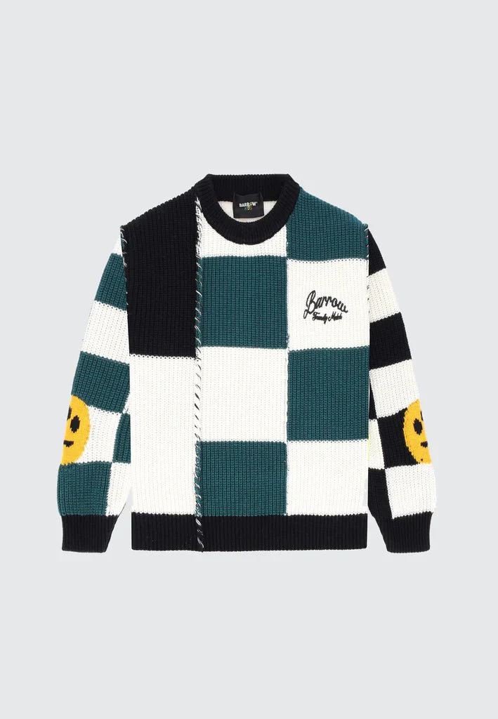 CARDIGAN TRICOLORE A SCACCHI BARROW