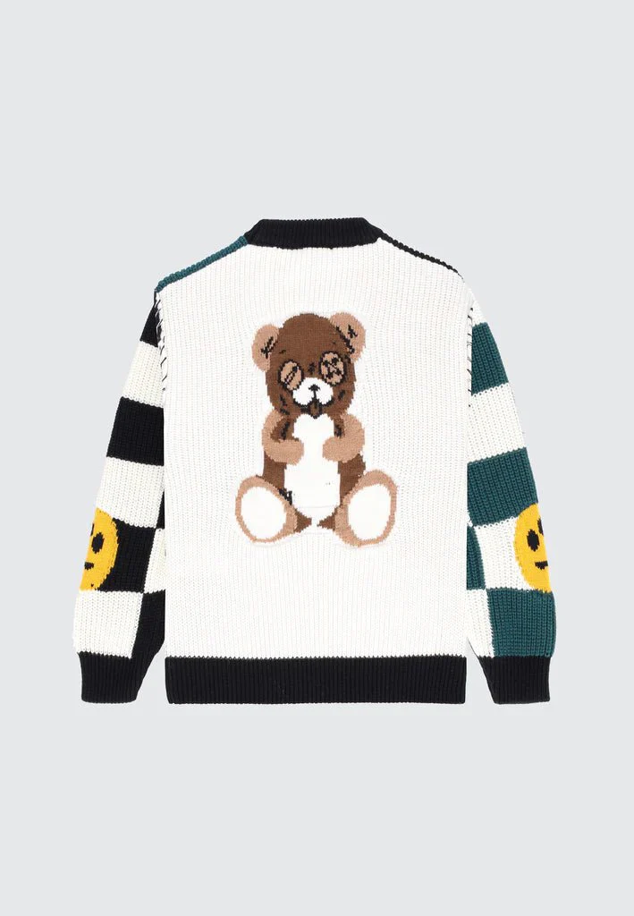 CARDIGAN TRICOLORE A SCACCHI BARROW - immagine 3