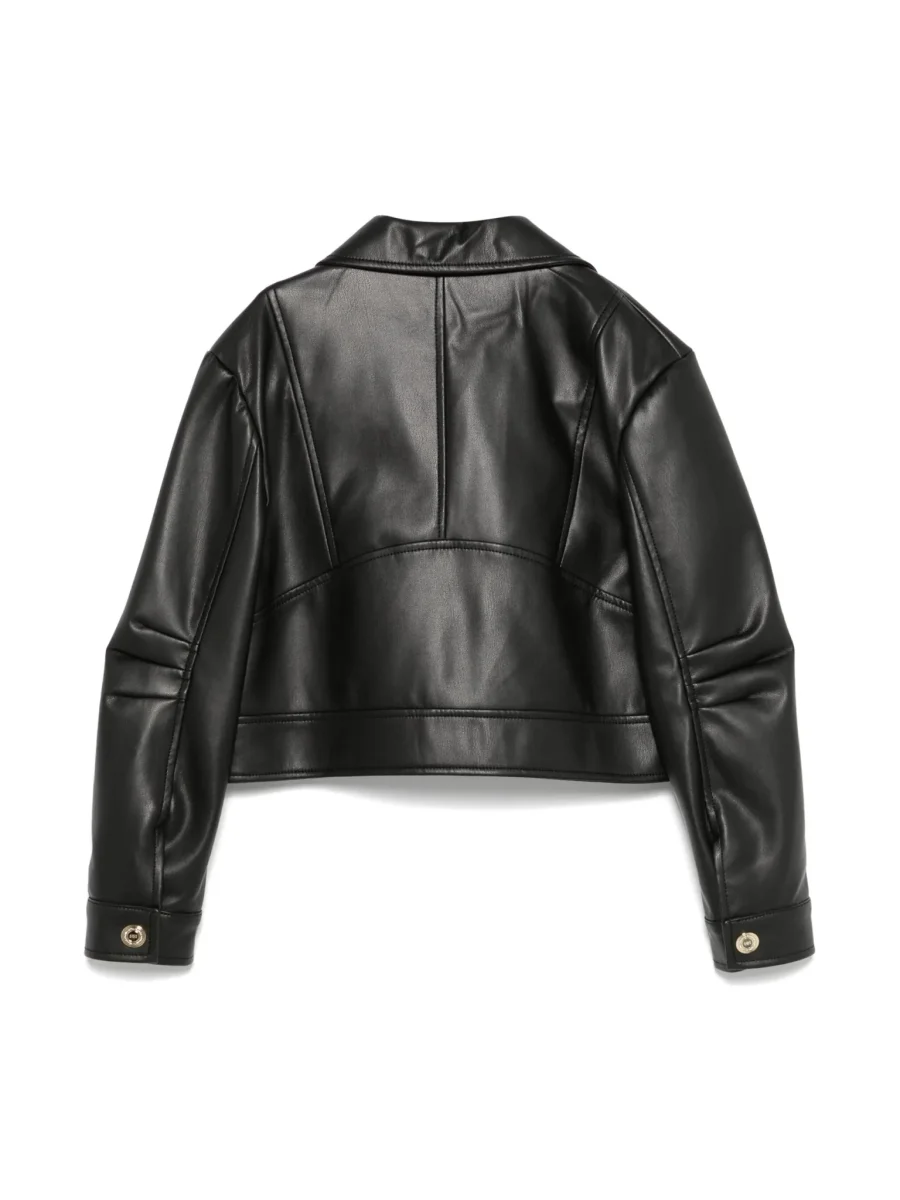 CHIODO IN ECOPELLE NERO ELISABETTA FRANCHI - immagine 3